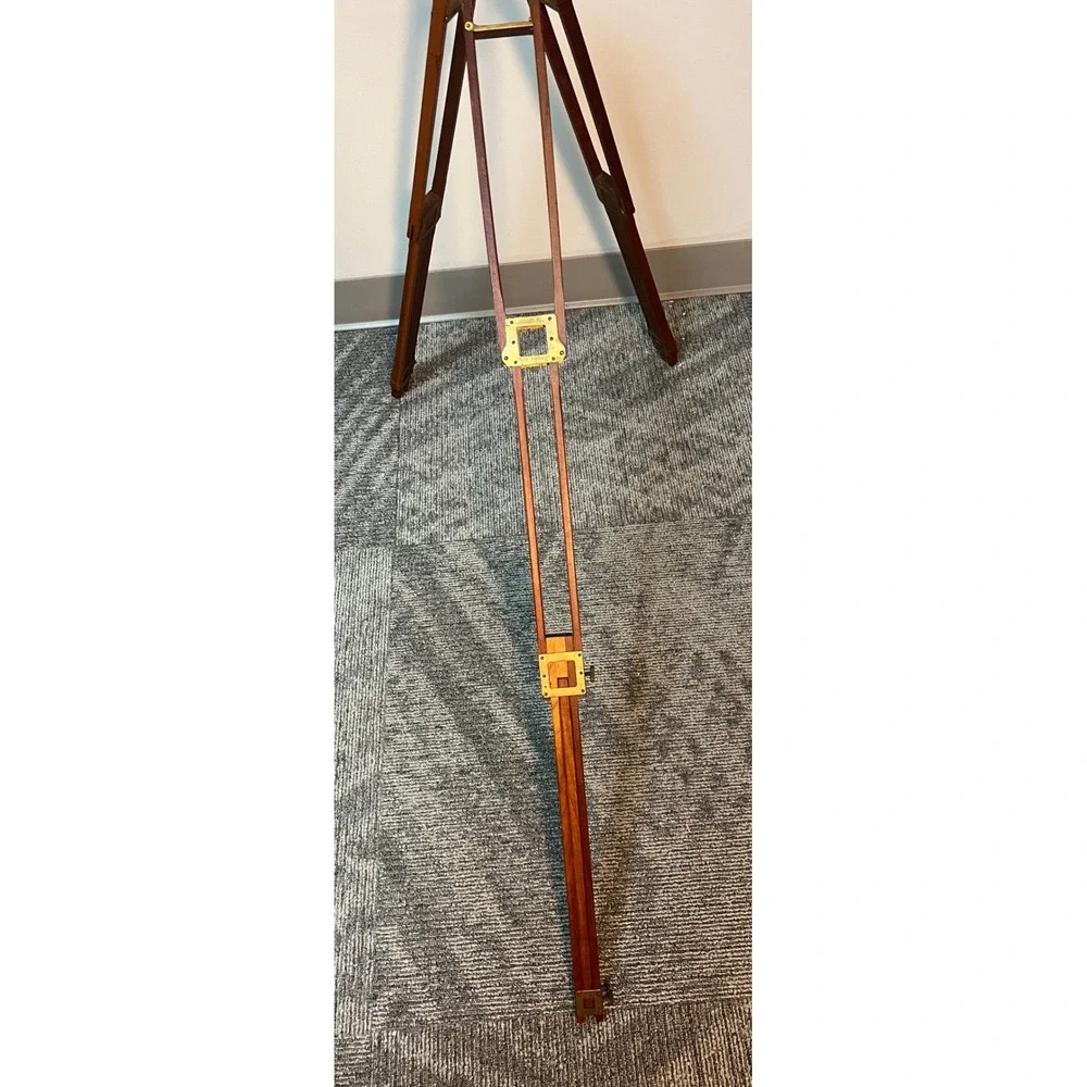Vintage Graflex Crown Tripod No 1 Wood and Brass Folding Camera Stand Rochester